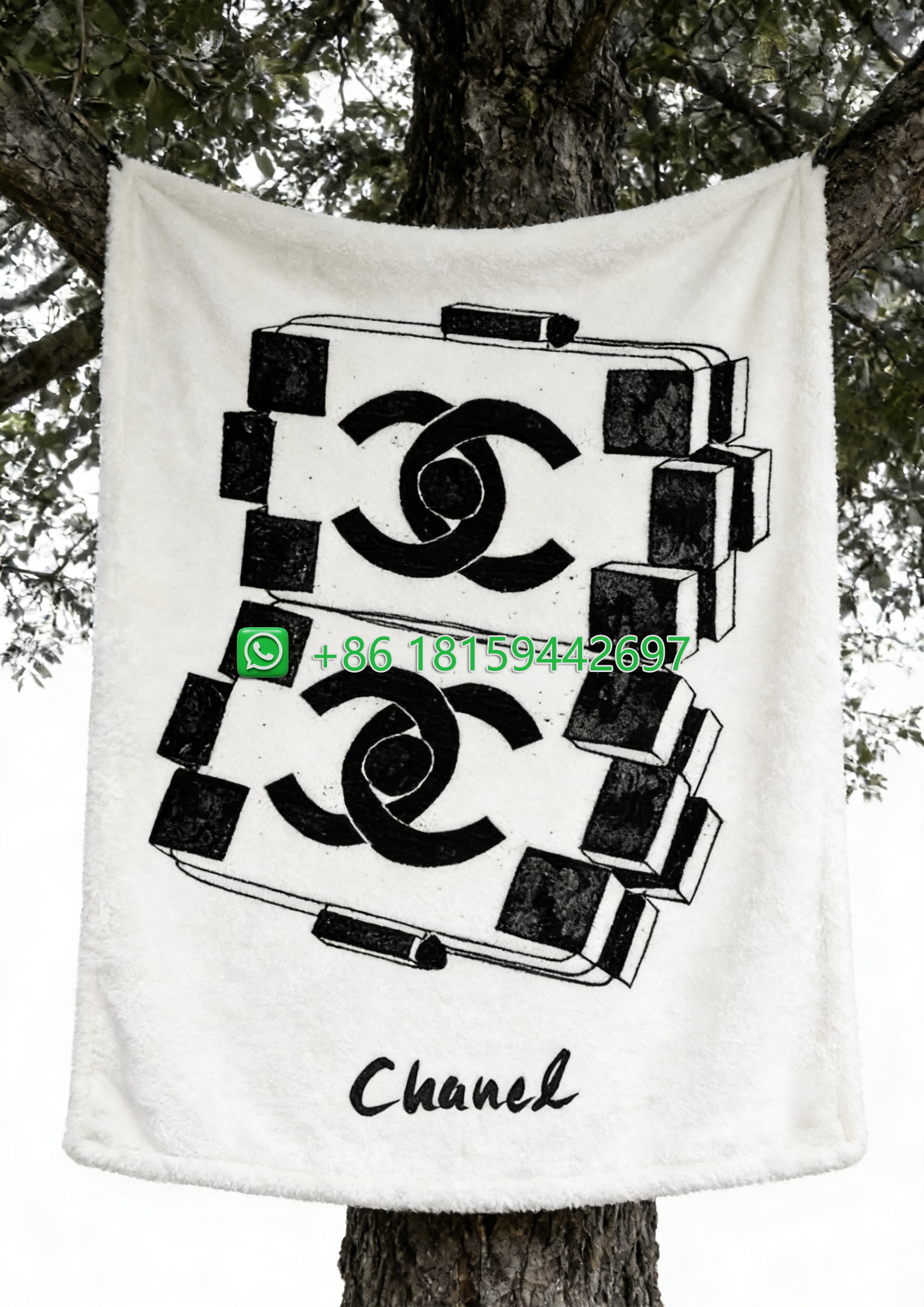 Chanel Throw Blankets